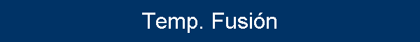 Temp. Fusi�n